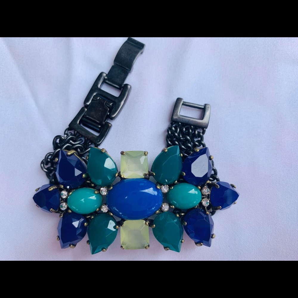 Stella & Dot blue and emerald bracelet